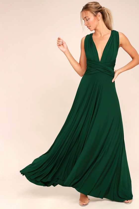 Green Bridesmaid Dress - Convertible ...